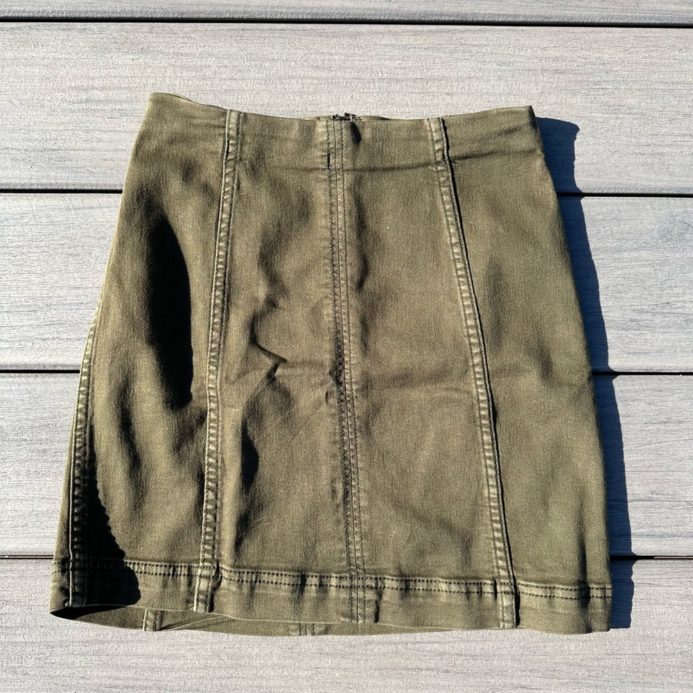 Green Free People Skirt